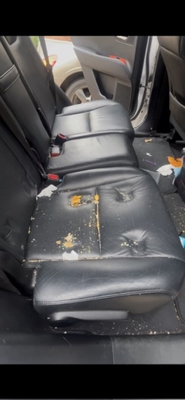 Before — Car interior detail transformation