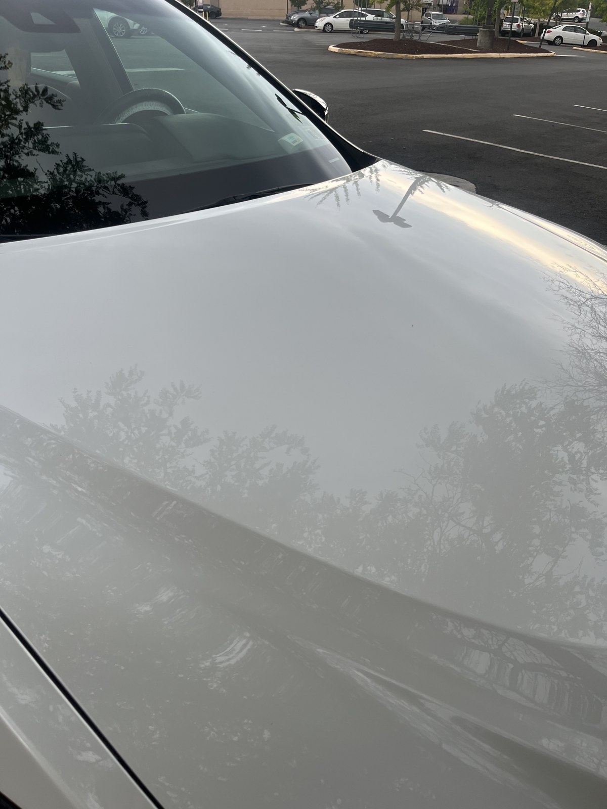 Glossy ceramic-protected paint finish